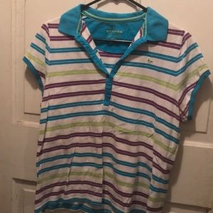 Polo styled girl’s plus top